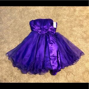 Beautifly Party Dress Size 8 New with Tags Strapsless Chiffon Pretty Formal